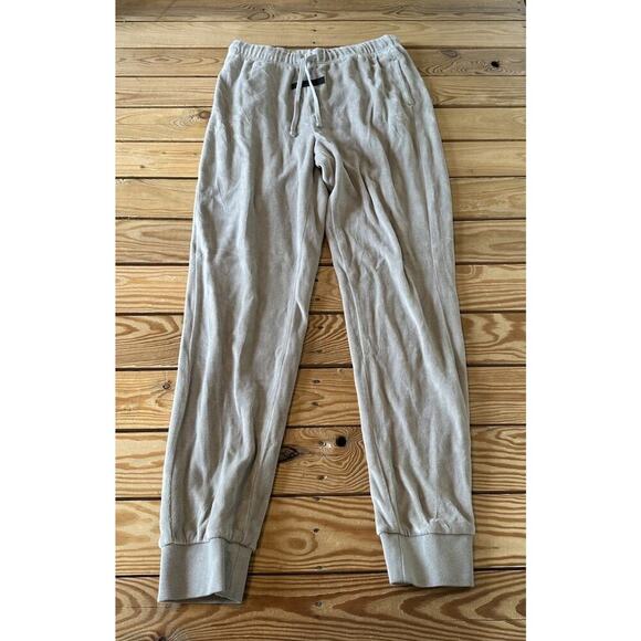 Essentials Fear of God Velour Sweatpants Size Medium Women’s Gray - Picture 1 of 10